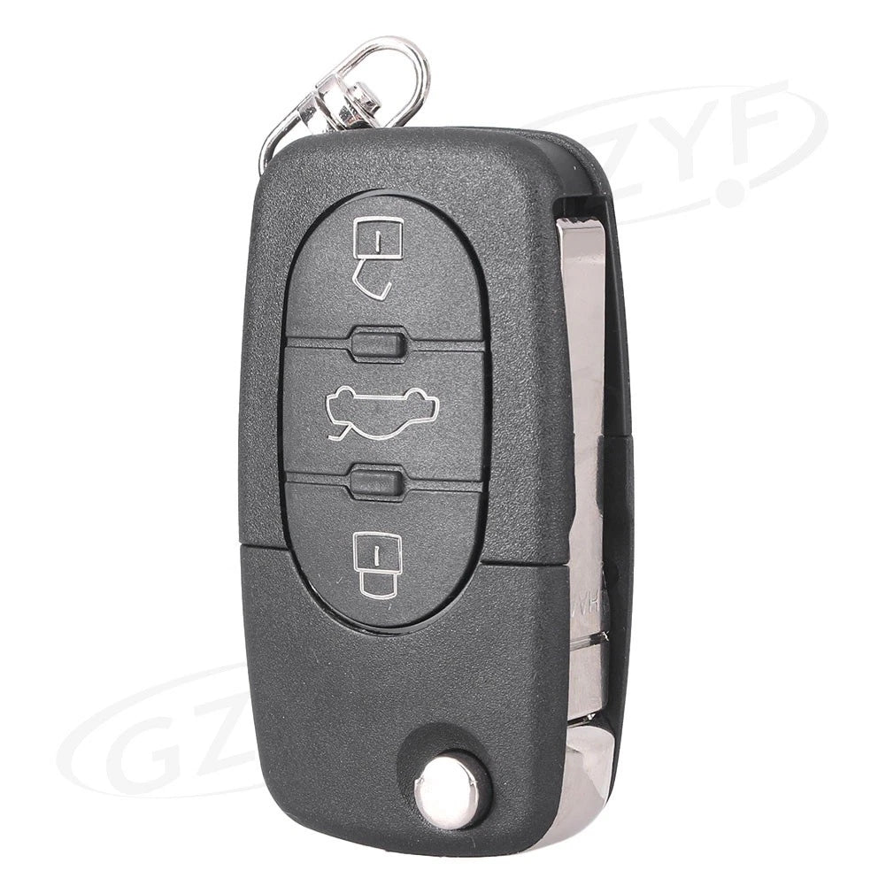 3X Key Fob Case Shell Blade HAA for Audi A2 A3 A4 A6 A8 TT (2000–2019)