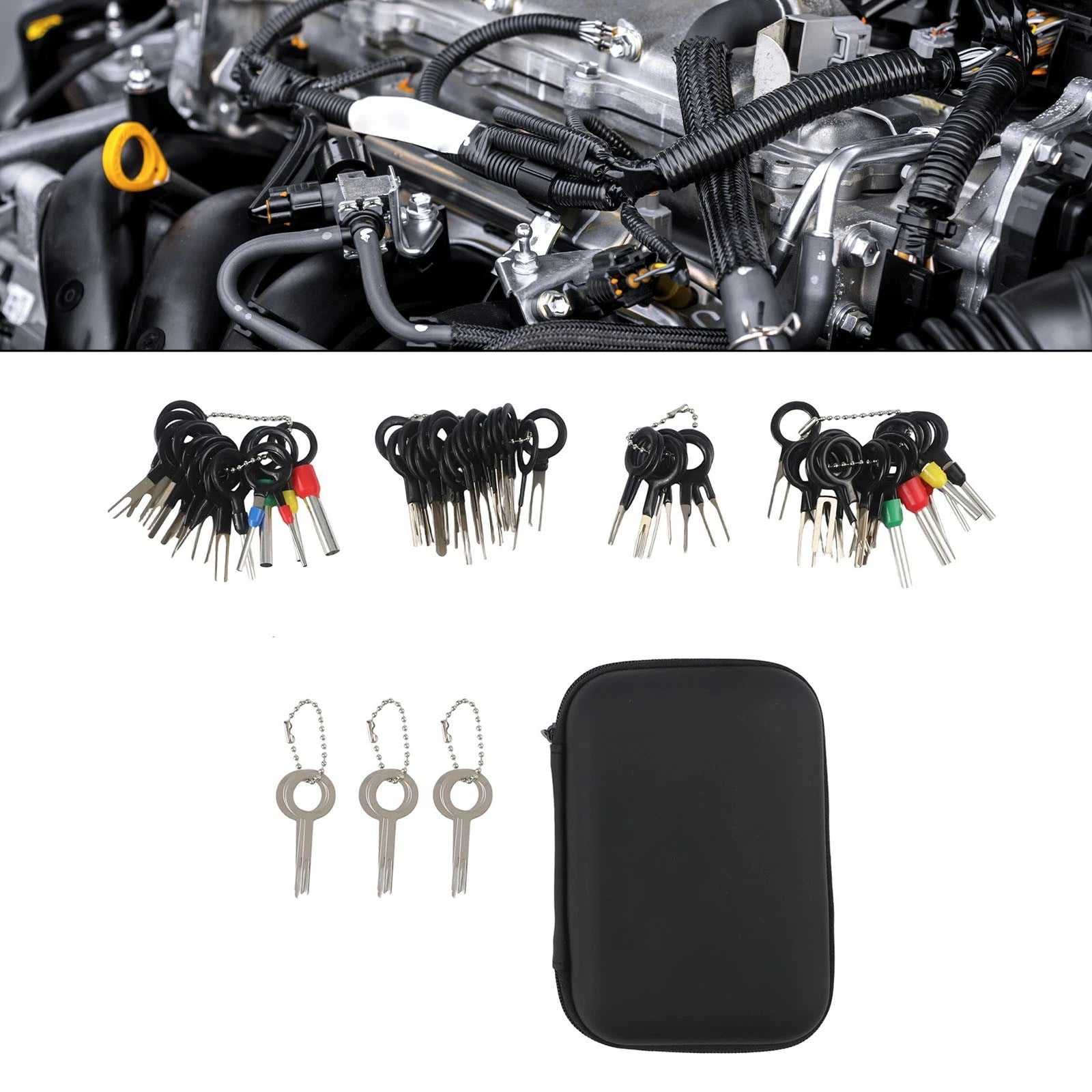 73pcs Terminal Removal Tool Kit for Automotive Wire Connector Extractor