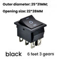 2-Pack KCD4 Rocker Switch for Universal Applications (Self-Reset, 6-Terminal)