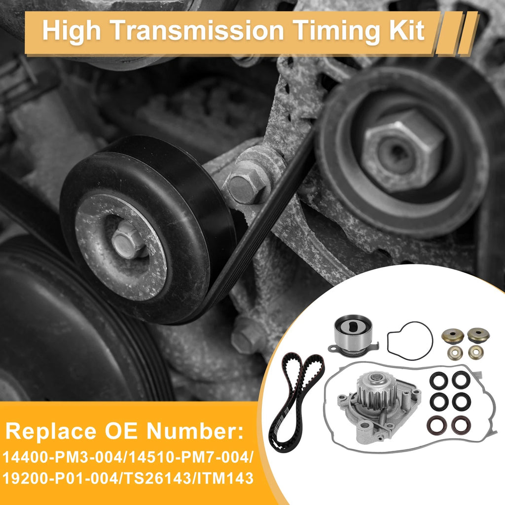 Timing Belt Water Pump Kit for Honda Civic (1988–1995) OEM Replacement