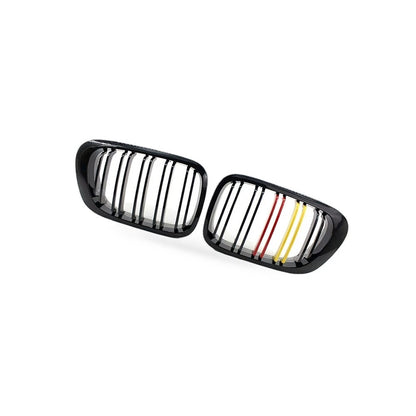 Gloss Black Dual Line Grille for BMW 3 E46 M3 Coupe (1998–2002)