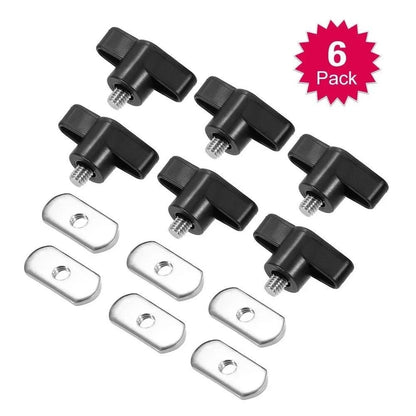6-Piece Track Hardware Set for Kayak Rail Mounting