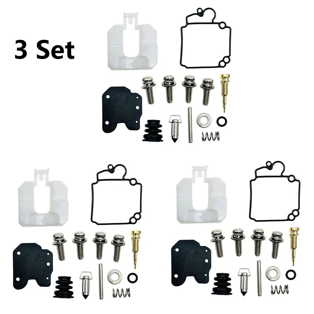 3X Carburetor Rebuild Kit for Yamaha 25hp Outboard (4-Stroke) (6BL-W0093-00)