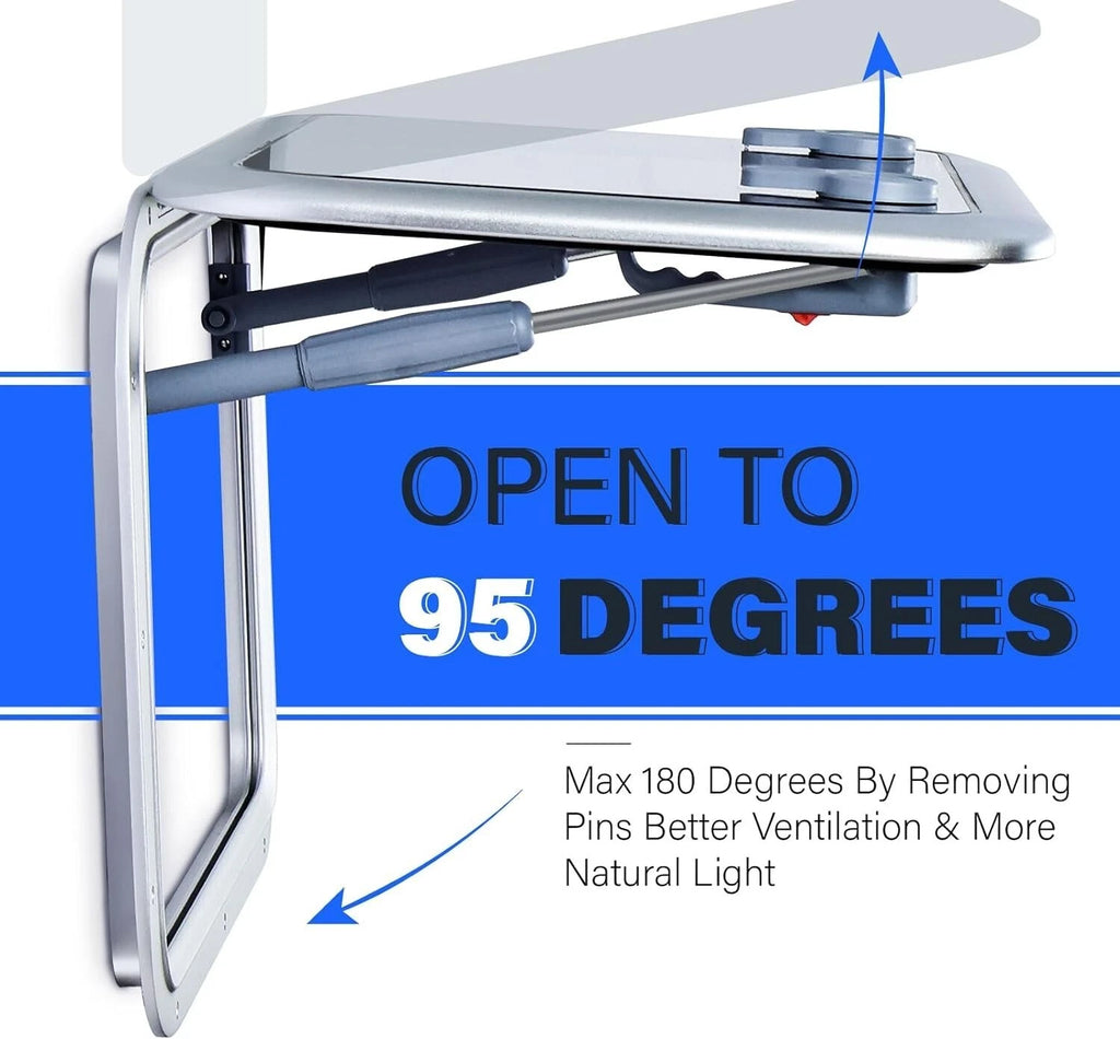 Anodized Aluminum Access Hatch for Boat Marine (20.5" x 15.4")