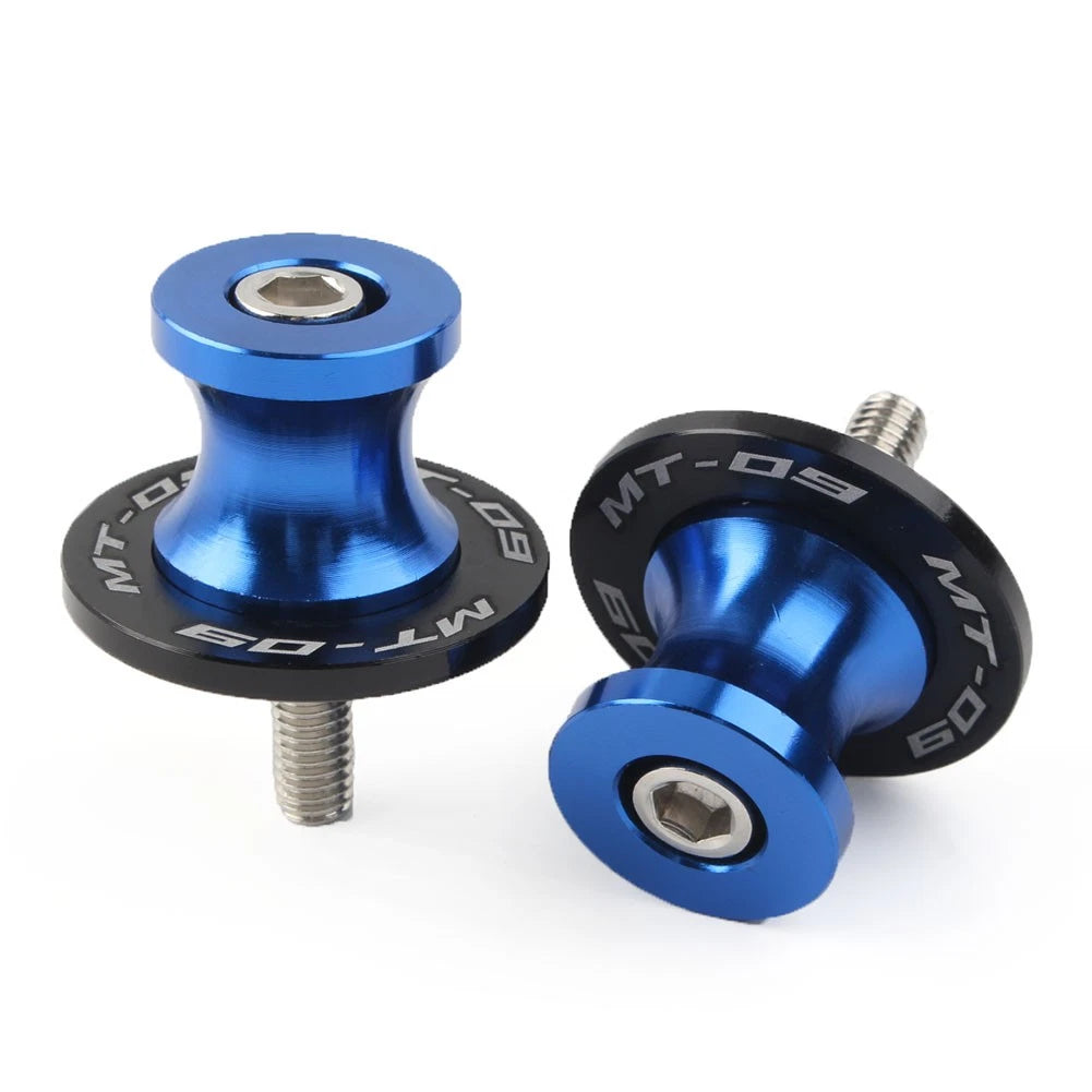 6MM CNC Swingarm Spools Sliders for Yamaha MT-09 FZ09 (2013–2022) - Blue