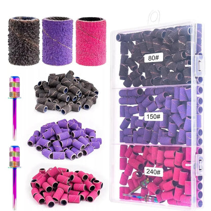 210X Nail Sanding Bands for Manicure Pedicure Drill Bits