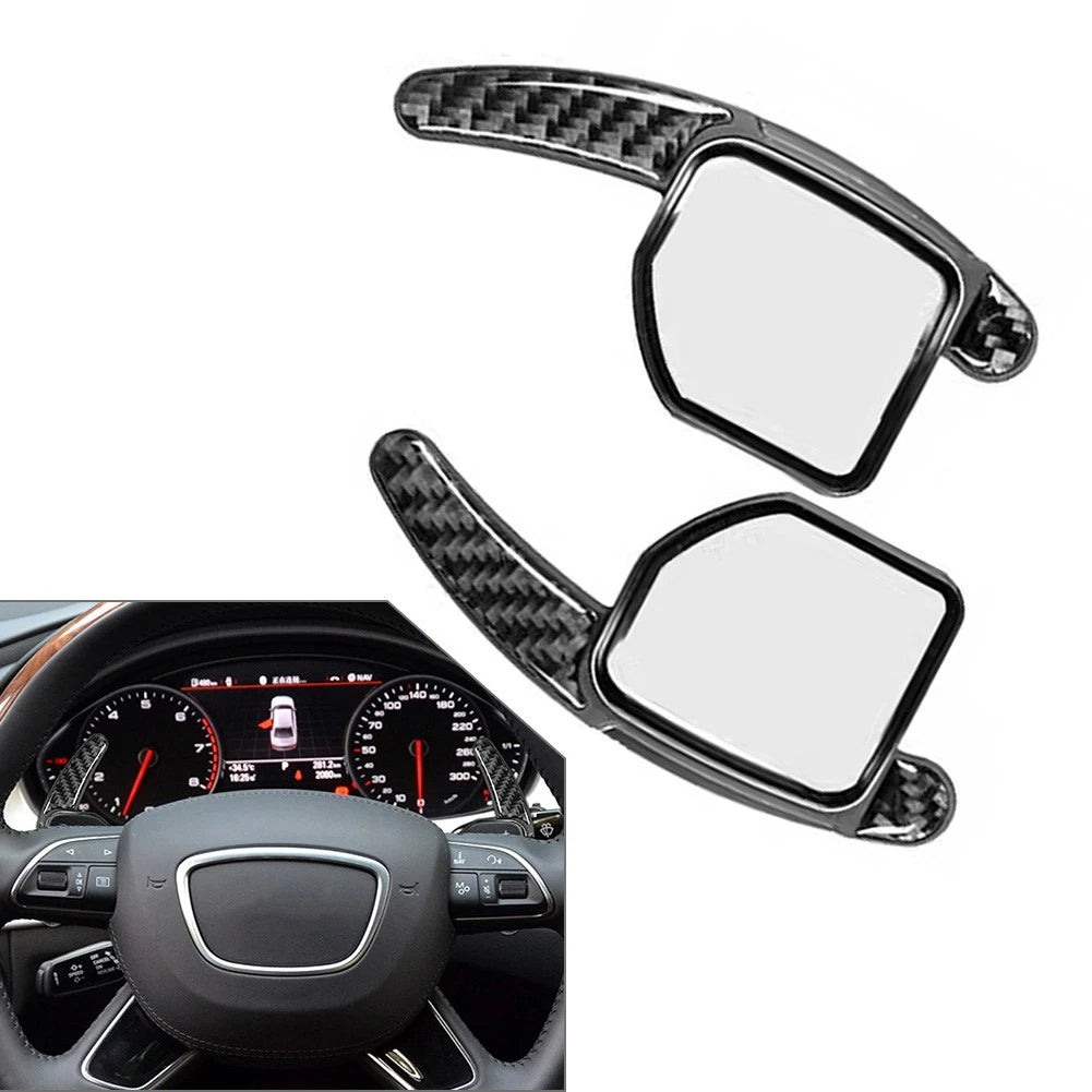 Steering Wheel Shift Paddle Extensions for Audi A3 A4 A5 A6 A8 Q5 Q7 S5 S6 (2000–2023)