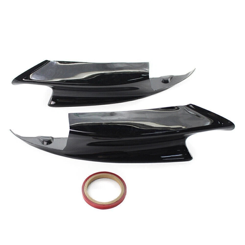 2X Gloss Black Front Bumper Splitters for BMW E92 M3 (2008–2013)