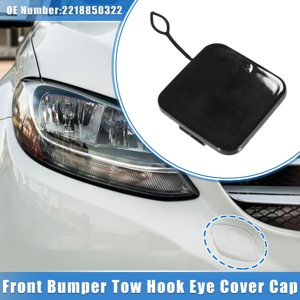 Front Bumper Tow Hook Cover Cap Replacement for Mercedes-Benz S Class (2010–2013)