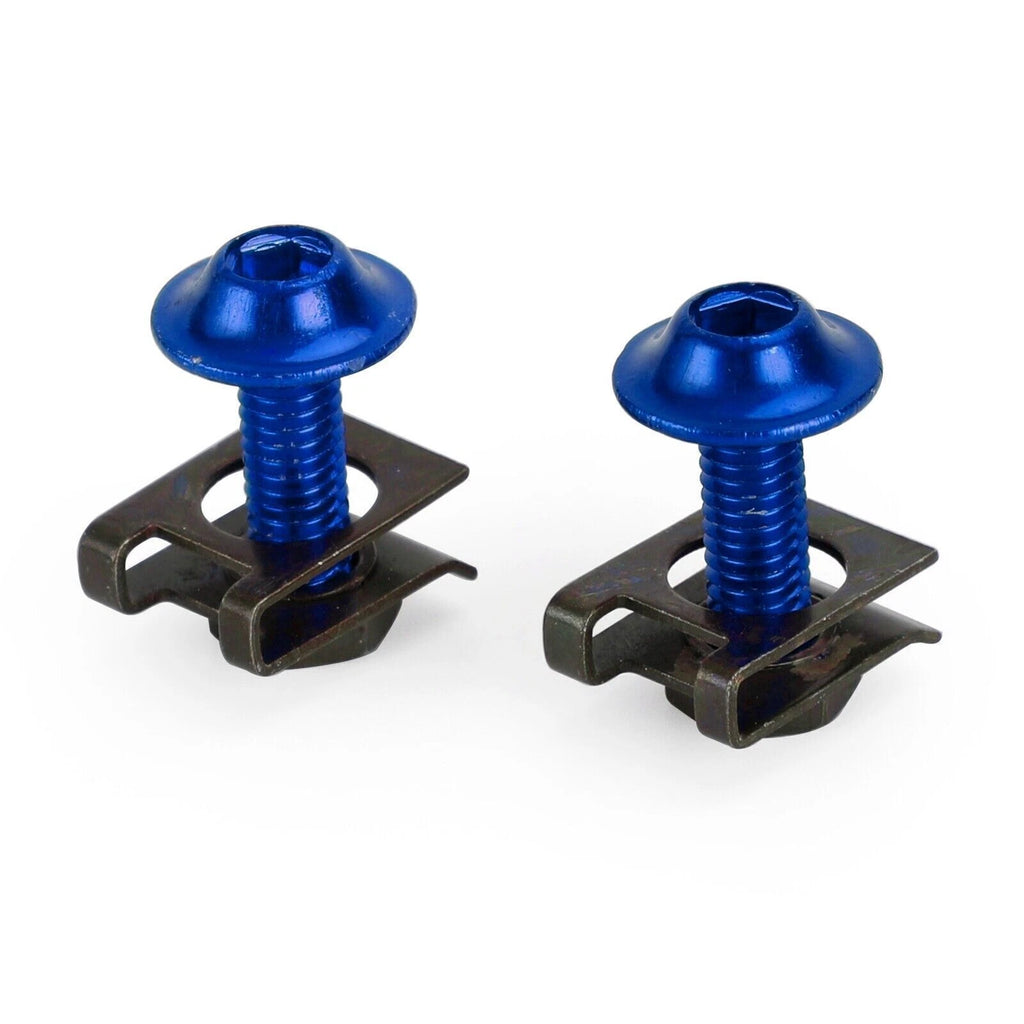 10 Pack M6x20 Motorcycle Fairing Screen Screw Bolt Fastener Clip Kit for
