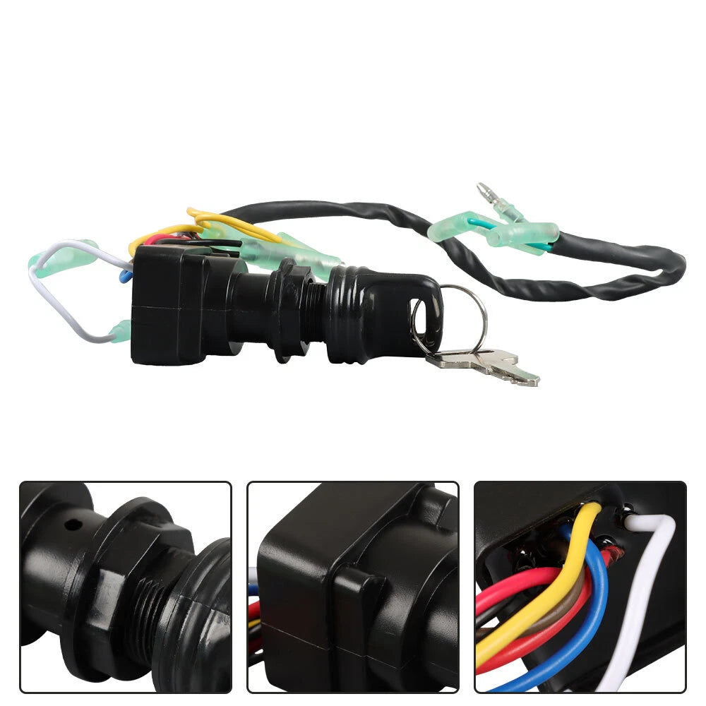 Ignition Switch Key Assembly for Yamaha Outboard Motor Control Box (703-82510-43-00)