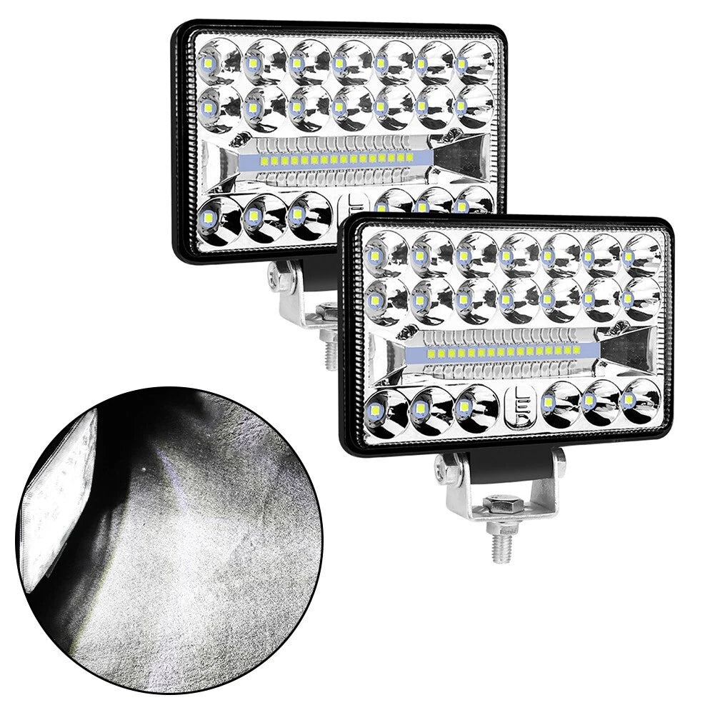 3X5" Rectangular LED Headlights for Universal Fit