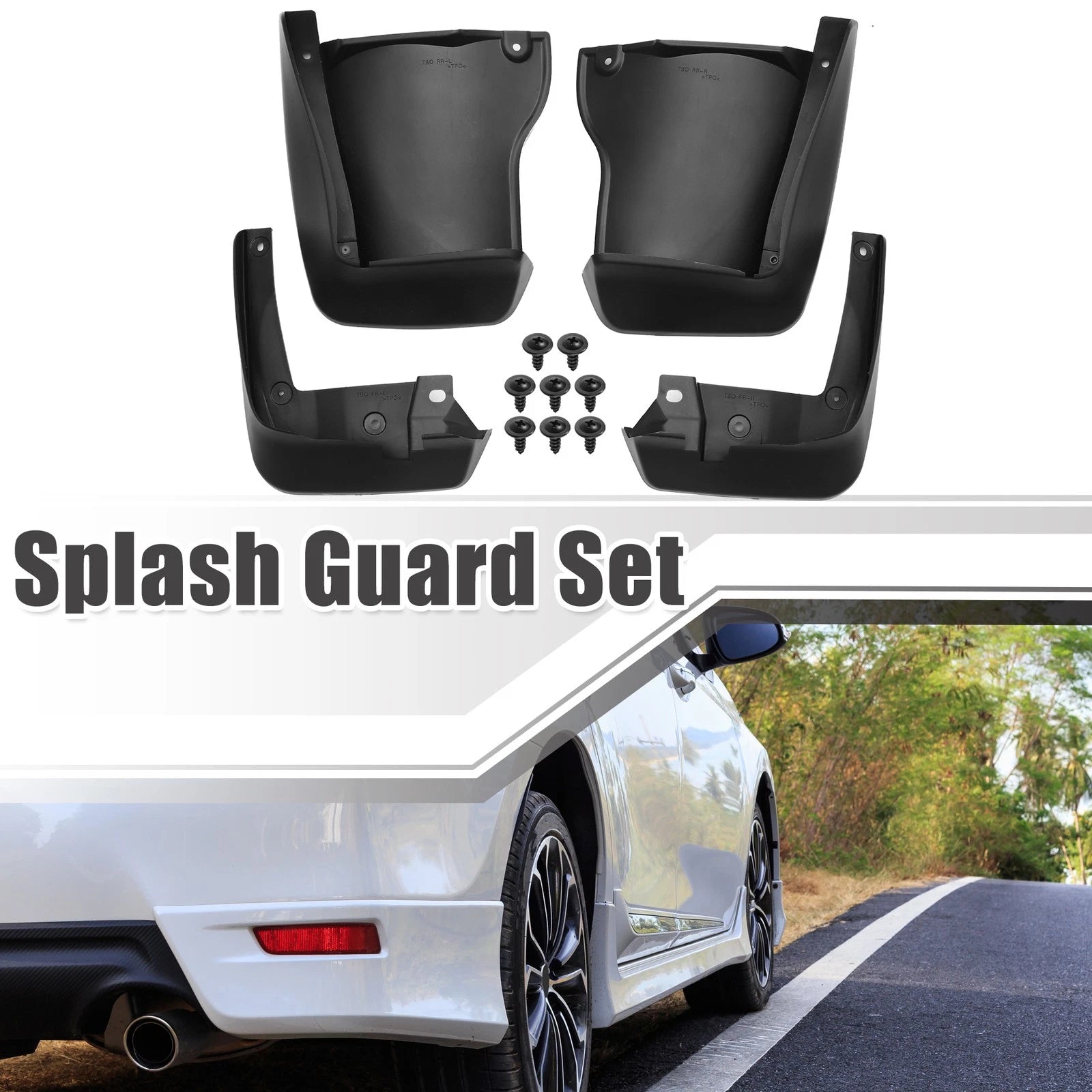 Front and Rear Car Mud Flaps Splash Guards Fit for Honda Accord (2008–2012)