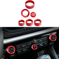 6pcs Aluminum Knob Covers for Jeep Compass (2022–2026)