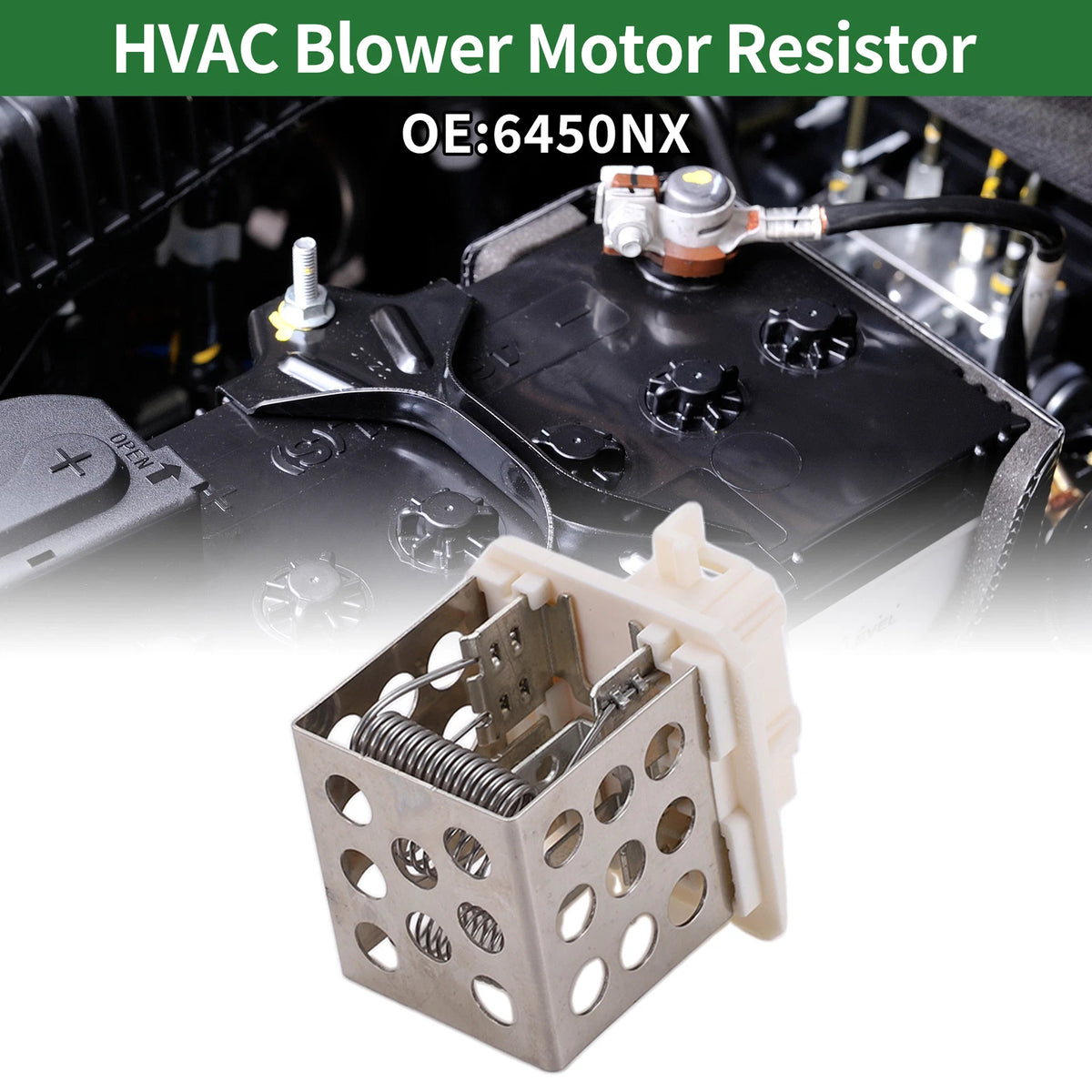 HVAC Blower Motor Resistor No. 6450NX for Peugeot 206 (2000–2012)