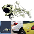 Skeleton Fish Car Decal for Universal Fit (28x15CM)