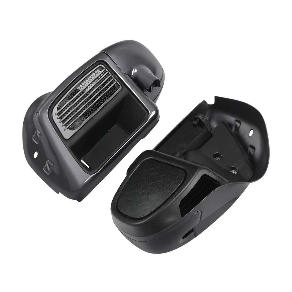 Lower Vented Fairings for Harley Electra Glide (2014–2023) Gauntlet Gray Metallic