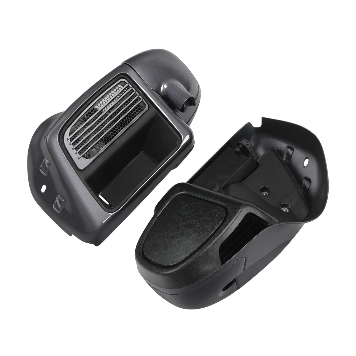 Lower Vented Fairings for Harley Electra Glide (2014–2023) Gauntlet Gray Metallic