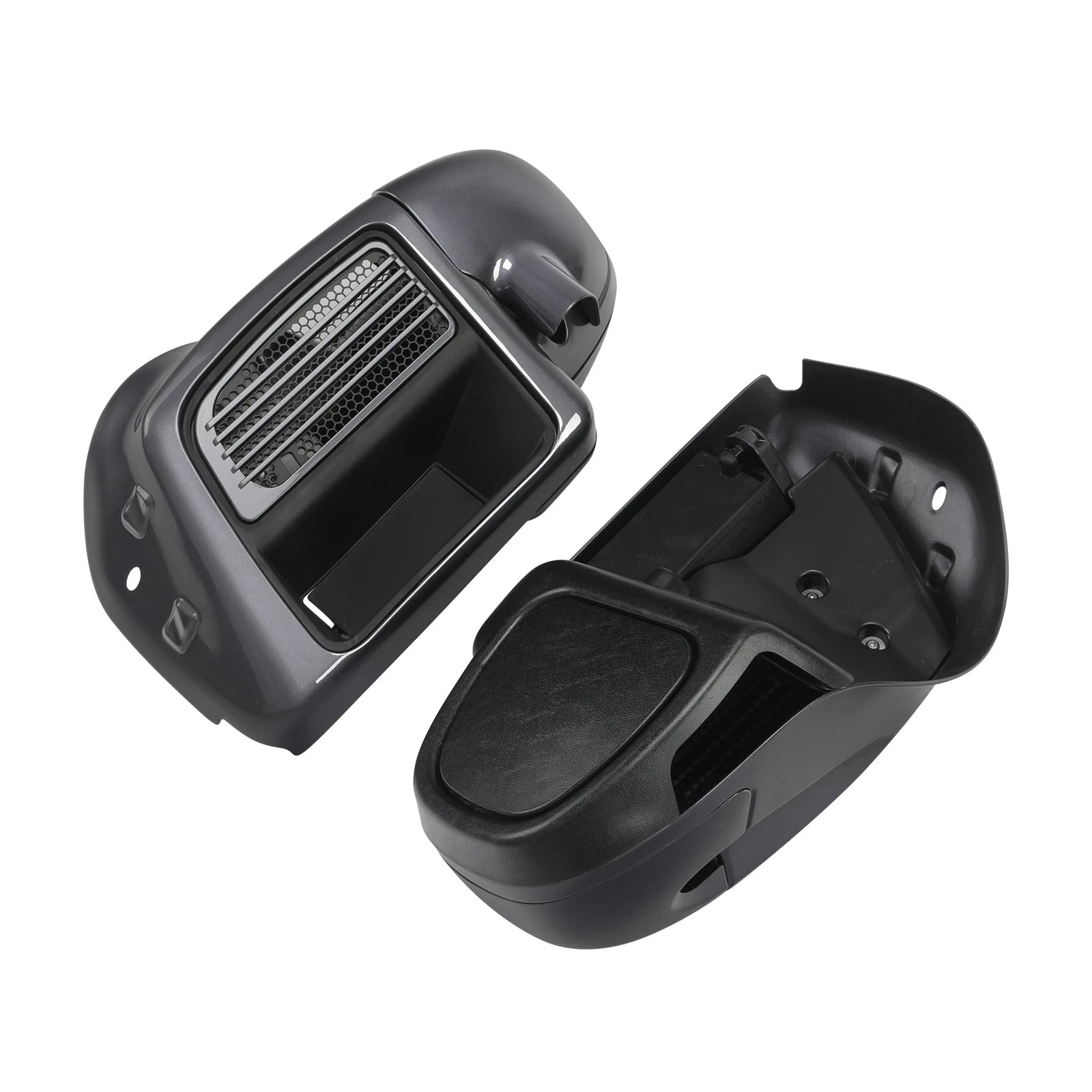Lower Vented Fairings for Harley Electra Glide (2014–2023) Gauntlet Gray Metallic