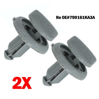 Pair Rear Parcel Shelf Clips Plastic Rear Replacement Retaining