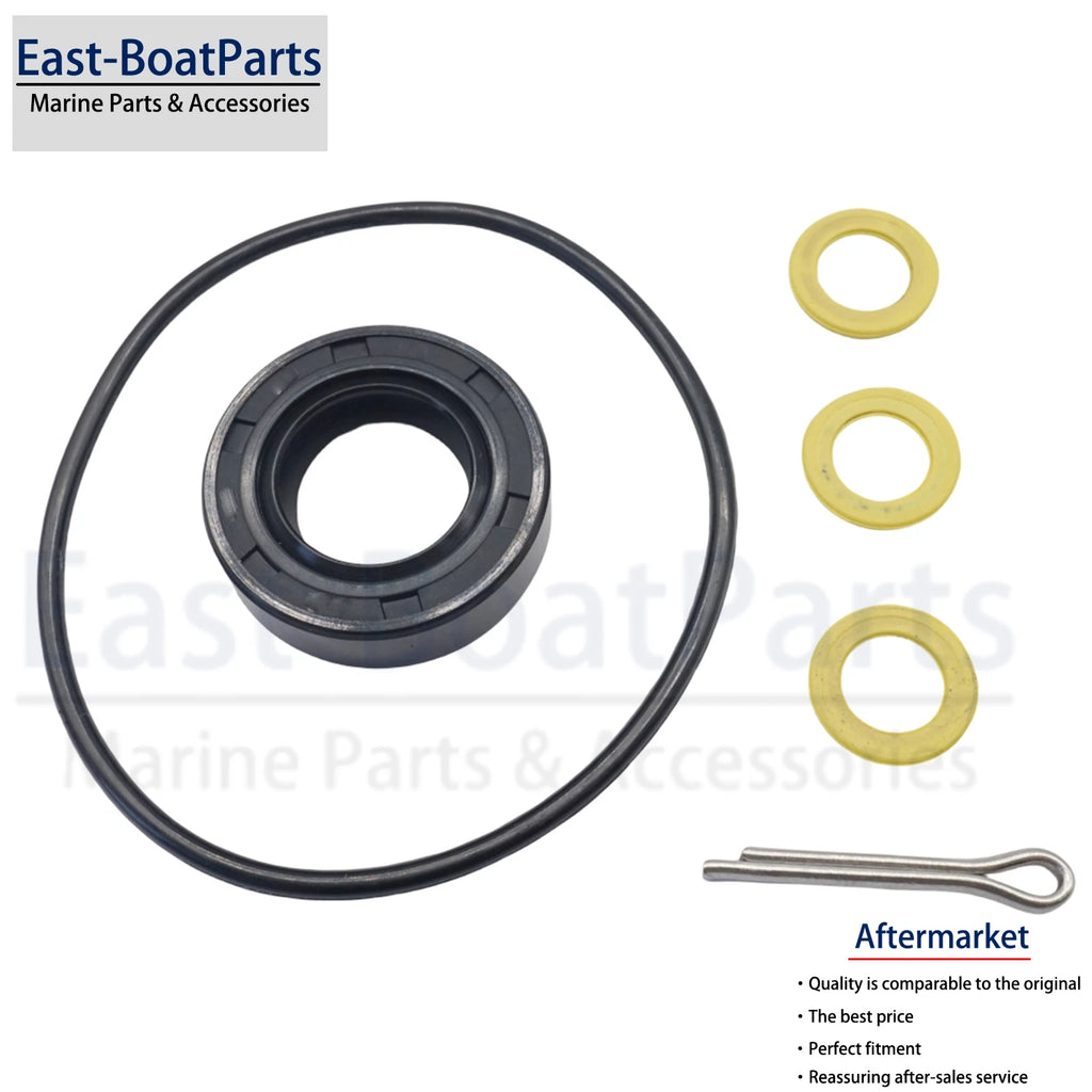 Lower Unit Gearcase Oil Seal Kit for Mercury Outboard F8 F9.9 F10 F15 F20 (N/A)