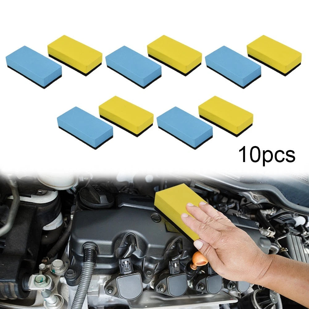 10Pcs Ceramic Coating Sponge Applicator Pads for Cars