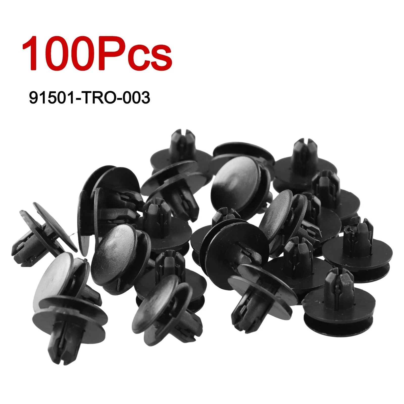 100pcs Clips Rivet Retainers for (91501-TRO-003)