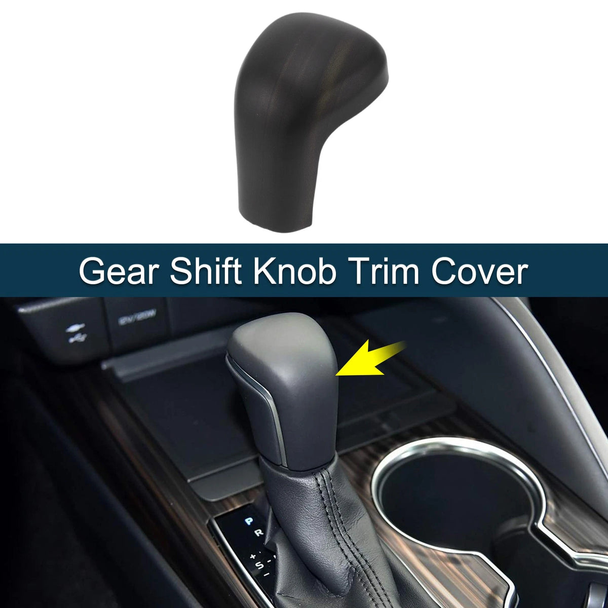 ABS Gear Shift Knob Cover Sticker for Toyota Camry Corolla Avalon (2012–2023)
