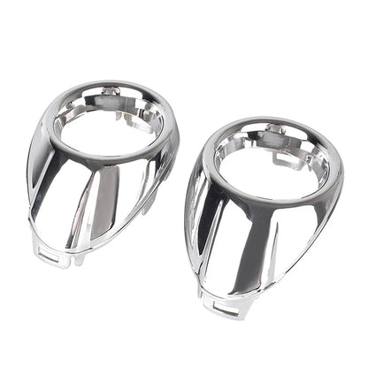 Set of 2 Front Fog Light Cover Bezels for Ford Focus (2012–2013) Silver
