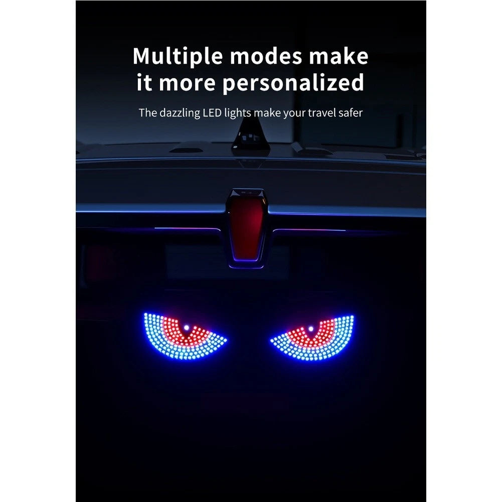LED Rear Window Eye Symbol Light for Universal Vehicles (Wireless Remote)