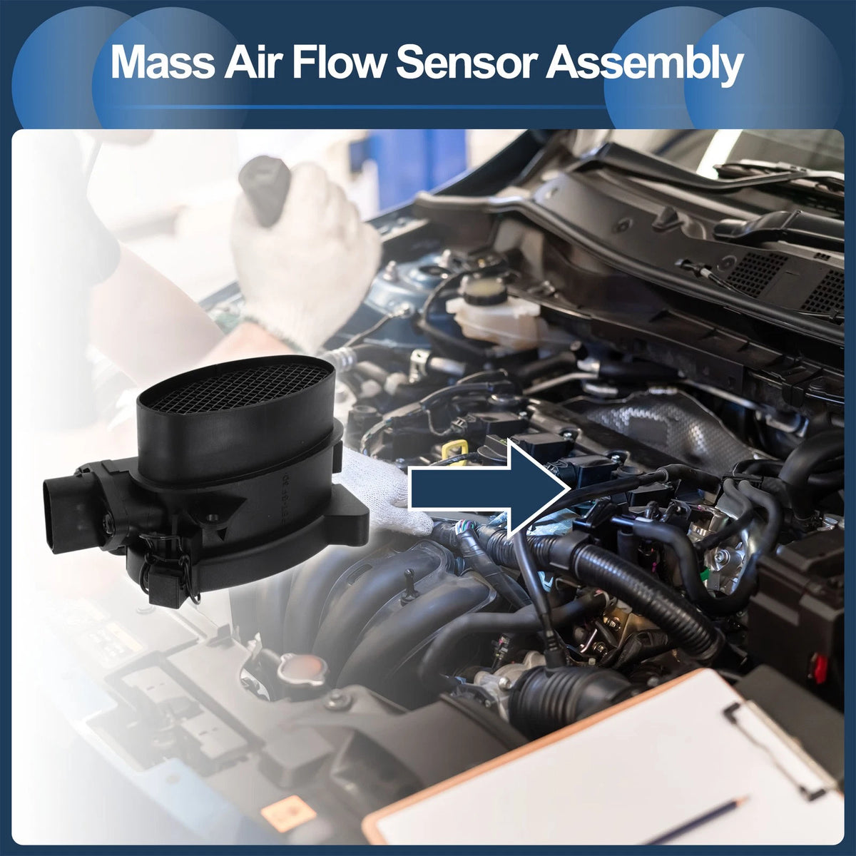 Mass Air Flow Sensor Assembly No.MHK101130 for MG ZT (2001–2005)