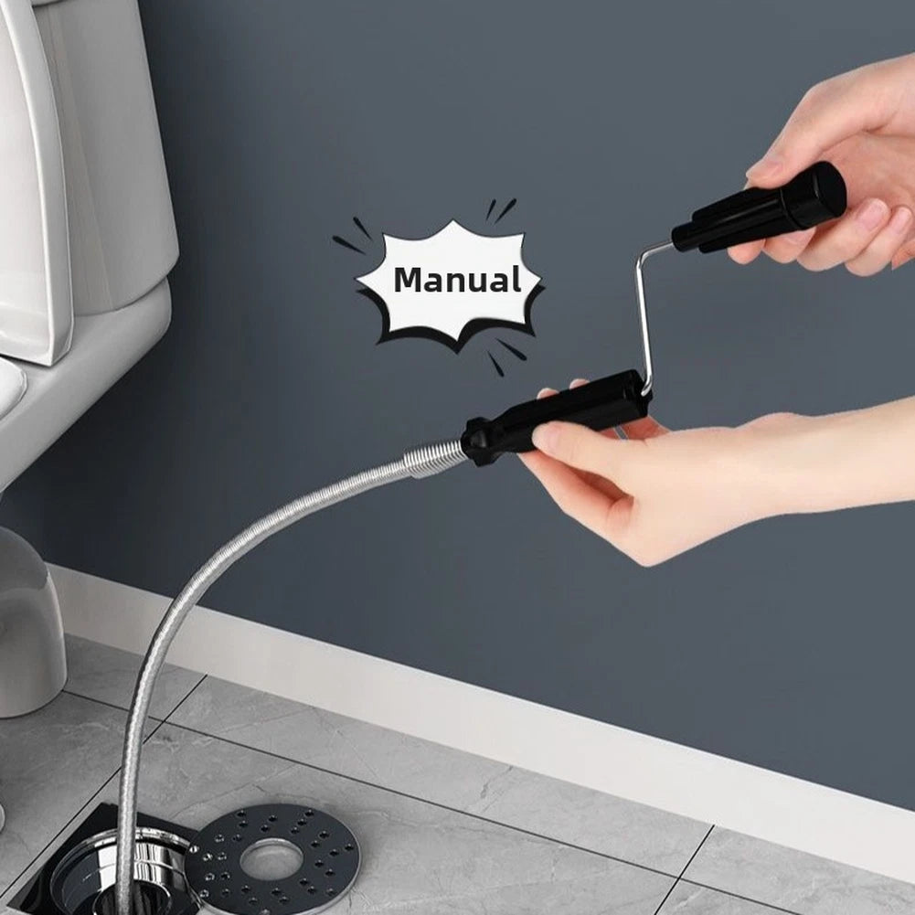 Spiral Drain Opener for Tough Clogs in Pipes