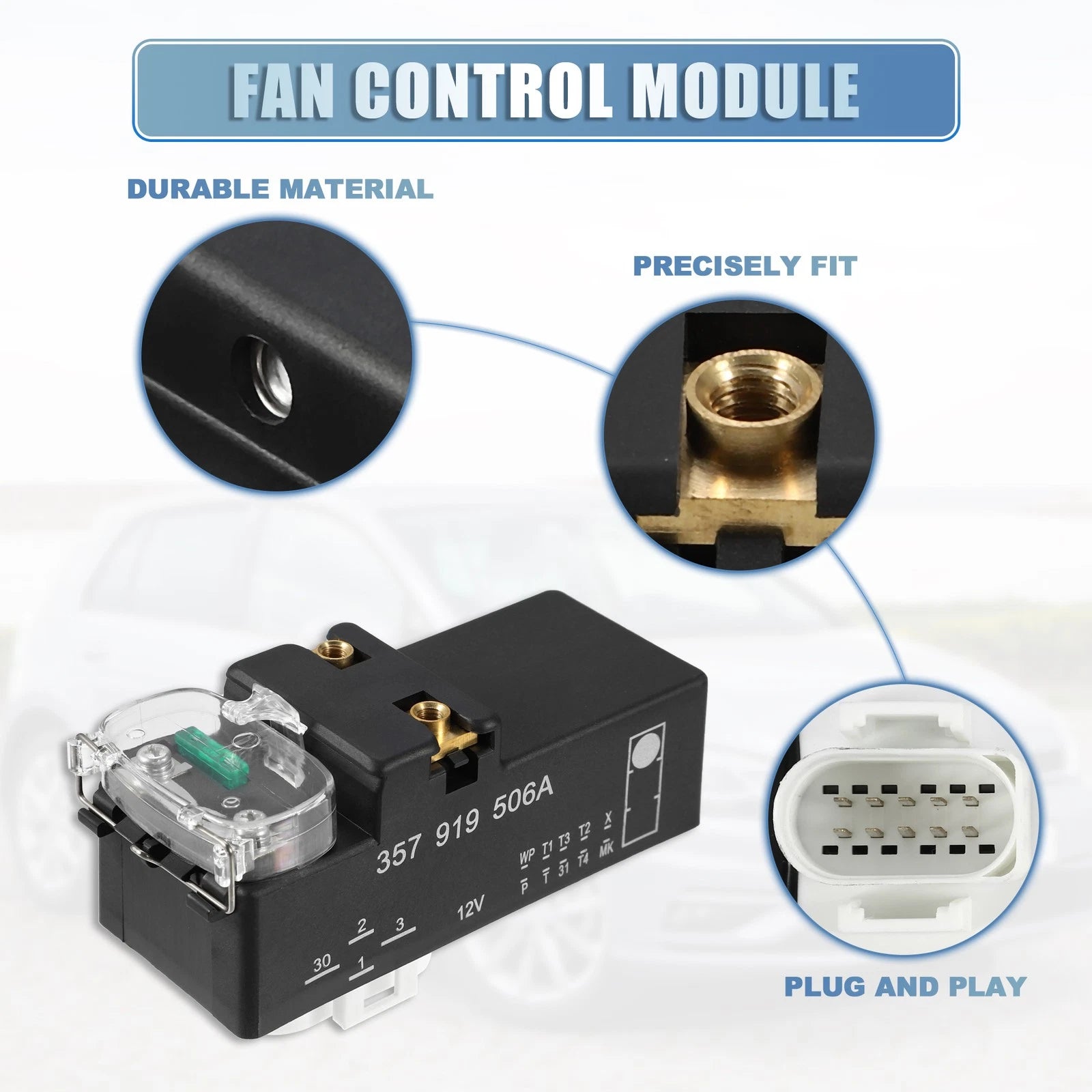Radiator Fan Control Module OEM Replacement for Volkswagen Jetta Golf (1994–1999)
