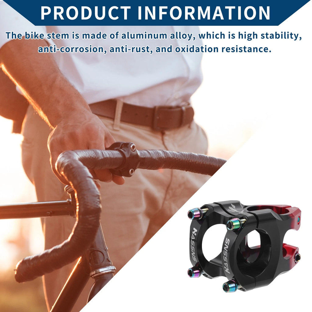 Bike Stem Short Handlebar Adjustable Stem for Bike 35mm Stem Length
