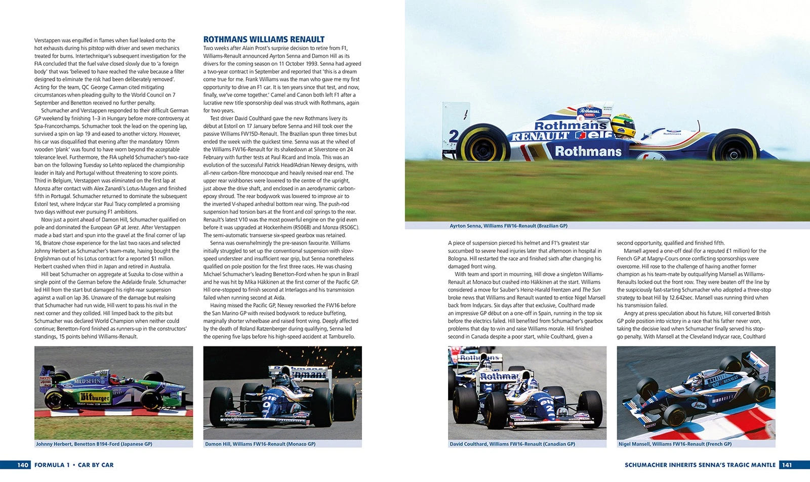 Formula 1 Cars for 1990-1999