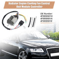 Set of 2 Radiator Engine Cooling Fan Control Module for Audi A6 3.0L (2009–2011)