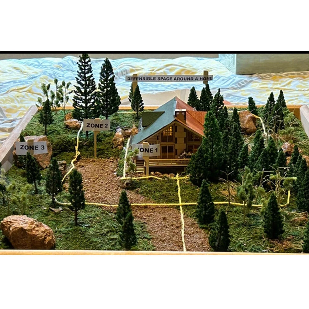 50pcs Pine Trees for Railroad Park Landscape Scenery Layout (48mm)