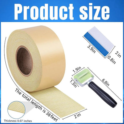 Waterproof Butyl Pond Liner Seam Tape Set of 2 with Roller and Sponge