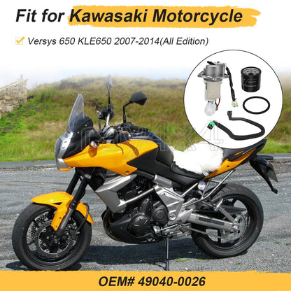 Fuel Pump, Hose & Oil Filter for Kawasaki Versys 650 KLE650 (2007–2014)