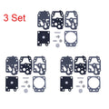 Set of 3 Carburetor Repair Kits for Walbro K10-WYC WYC-7-1