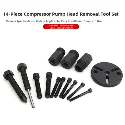 14-Piece AC Compressor Service Tool Kit for Domestic and Import Vehicles