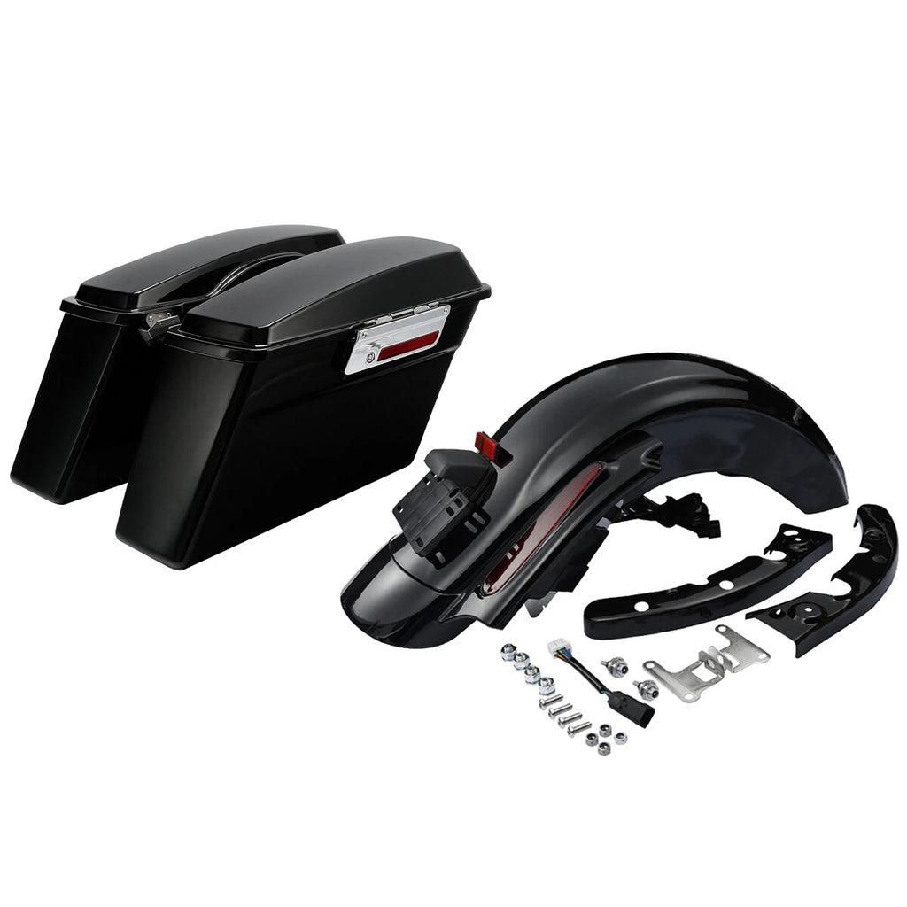 Hard Saddlebags & Rear Fender System for Harley Electra Glide (2009–2013)