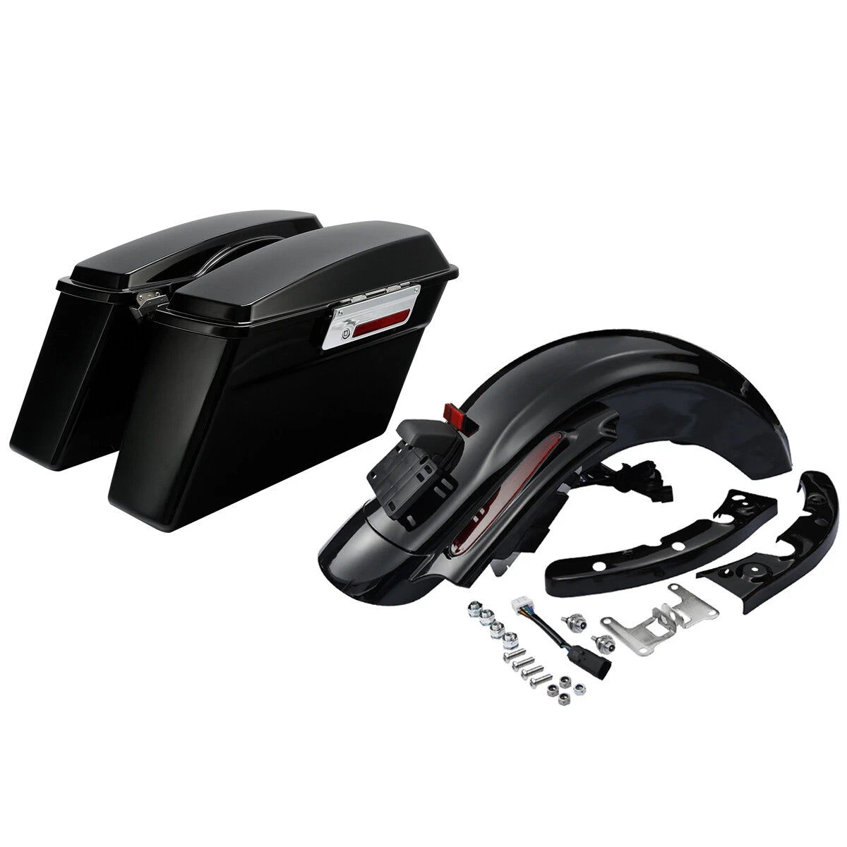 Hard Saddlebags & Rear Fender System for Harley Electra Glide (2009–2013)