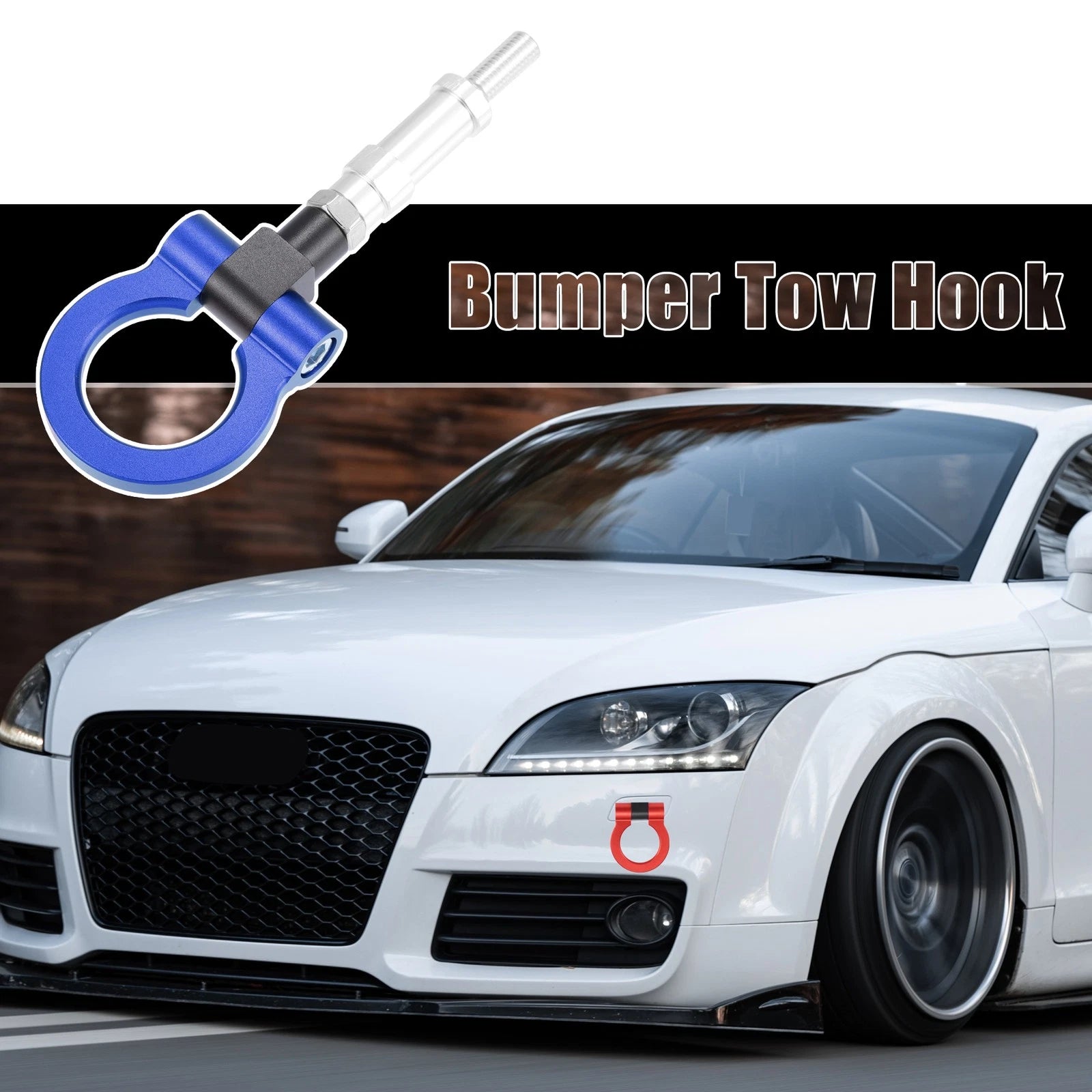 Front Bumper Tow Hook Trailer Ring Eye for Honda Fit (2007–2014)
