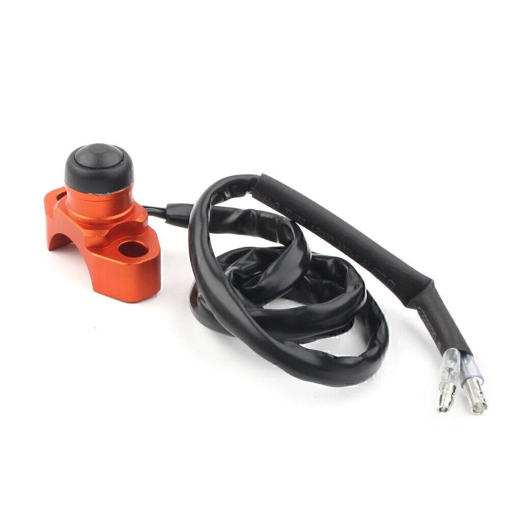Engine Stop Start Kill Switch Button for Dirt Bike Quad (Universal) - Orange