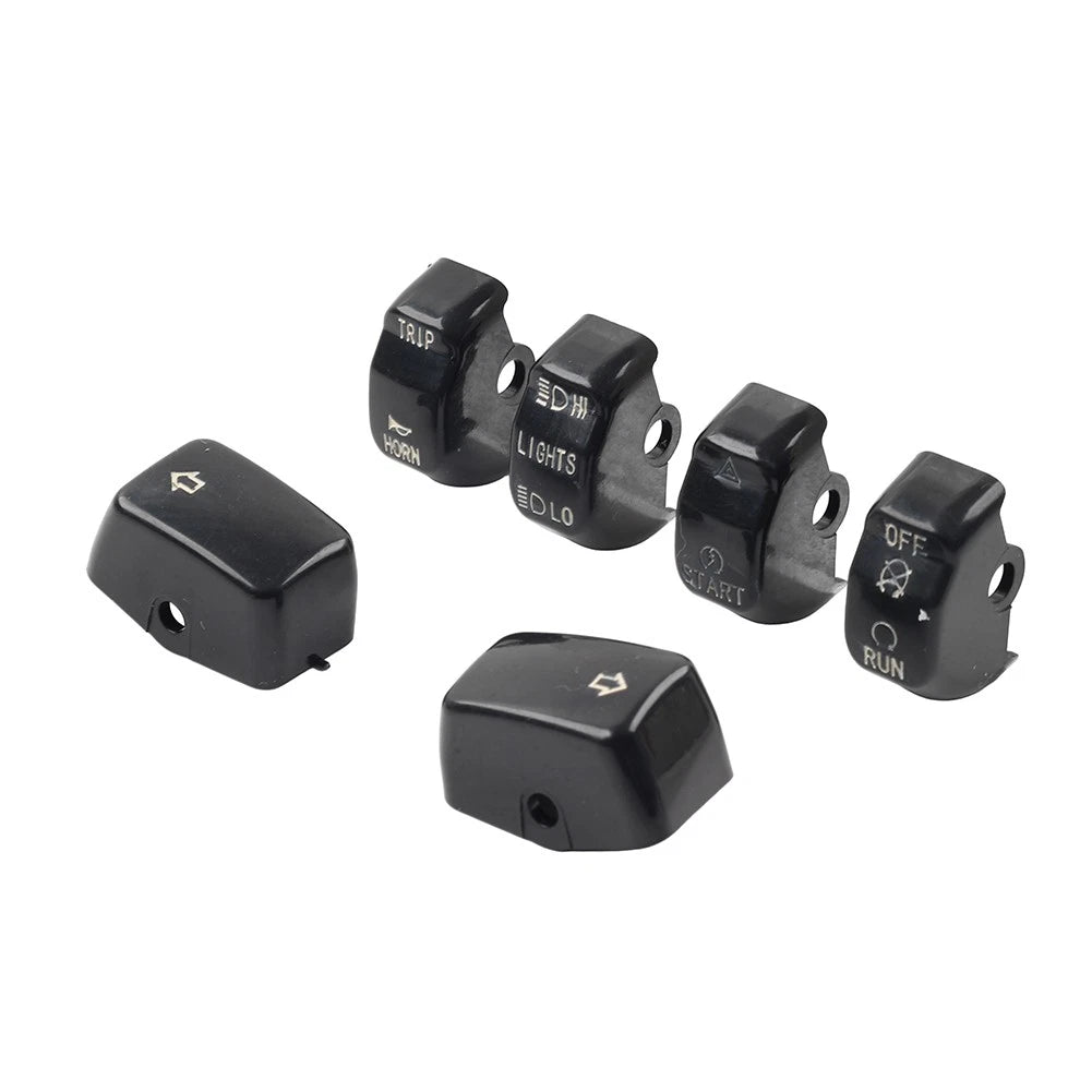 6x Hand Control Switch Housing Button Caps for Harley Sportster XL XR (1996–2013)