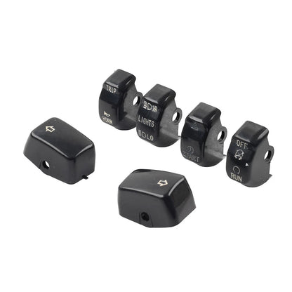 6x Hand Control Switch Housing Button Caps for Harley Sportster XL XR (1996–2013)