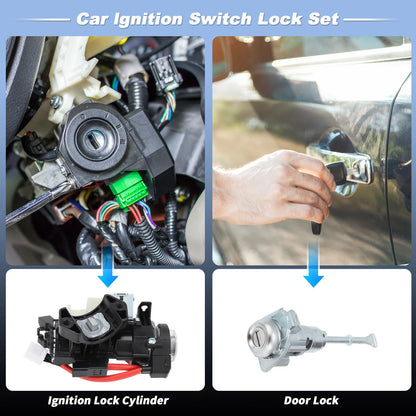 Ignition Lock Switch and Door Lock with Key for Hyundai Elantra (2017–2020)