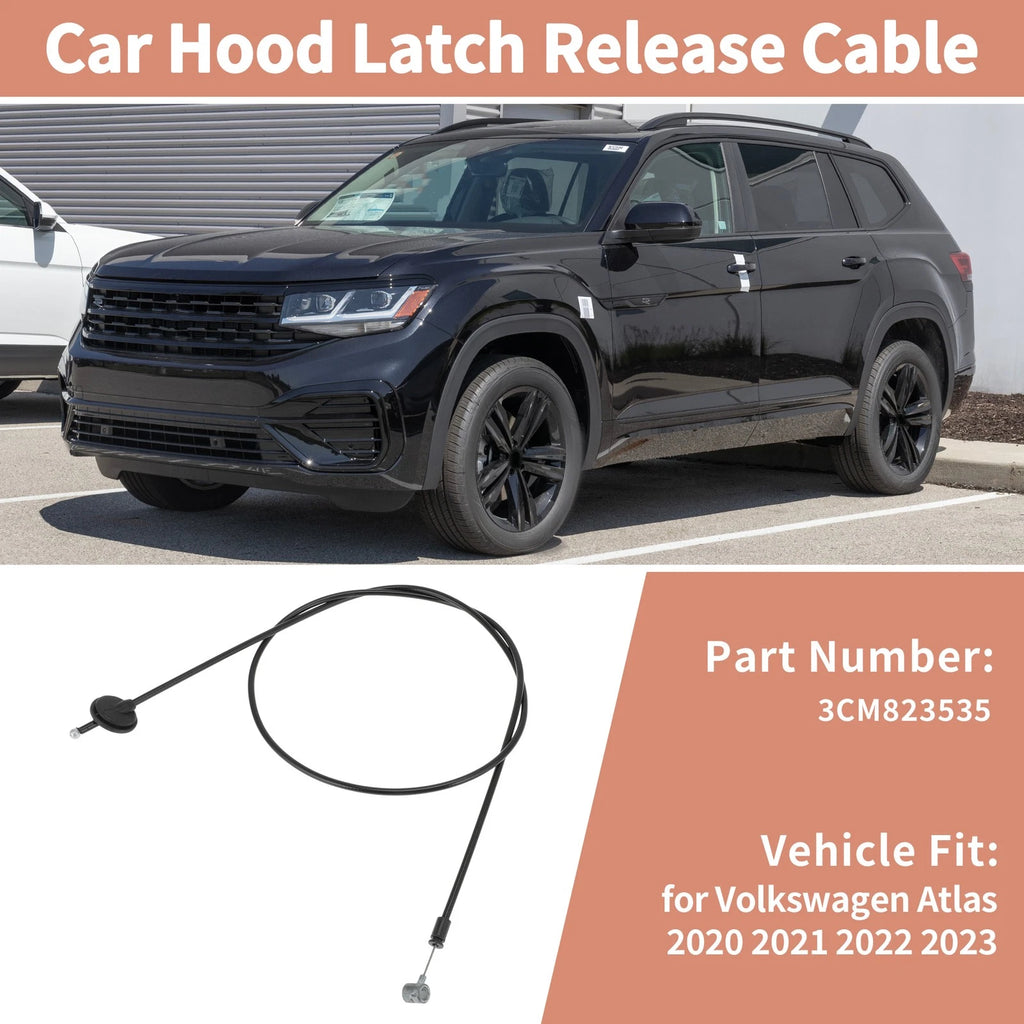 Hood Release Cable Front for Volkswagen Atlas (2020–2023)