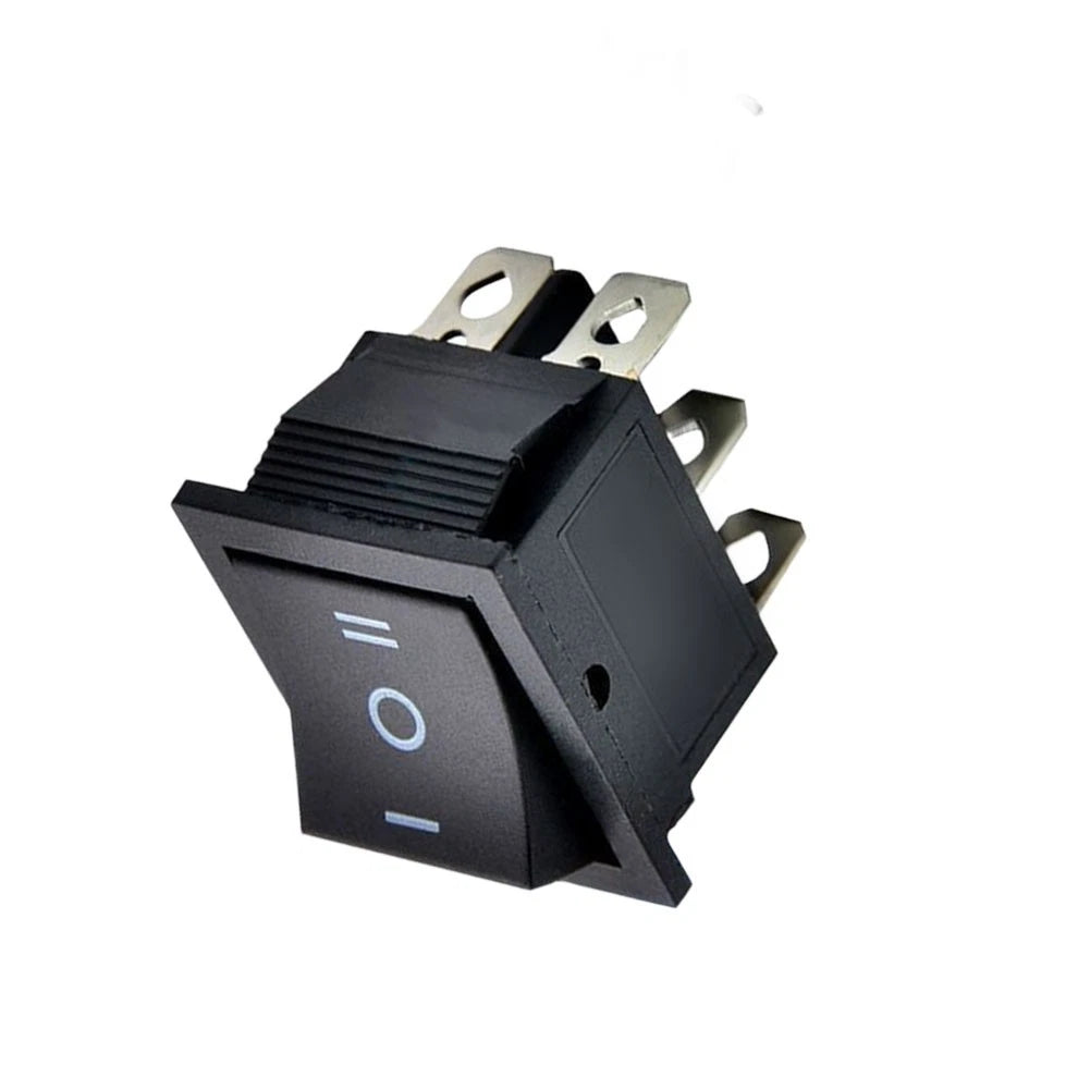 2-Pack KCD4 Rocker Switch for Universal Applications (Self-Reset, 6-Terminal)